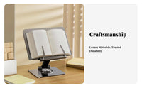 Adjustable Bookrest adaptable Adjustable Textbook Easel Foldable Design for Desk