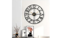 Vintage Metal Wall Timepiece Decorative Home Decor Item Easy to Read for Office