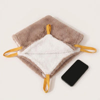 Double Layer Hammock Guinea Pig Bed, Soft Fleece Guinea Pig Hide for Cages, Square Hanging Sleeping Bed for Hamsters and Chinchillas