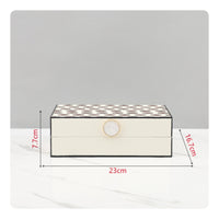 Dot Storage Box Rectangular Storage Box with Lid Compact Lidded Container for Home Decor