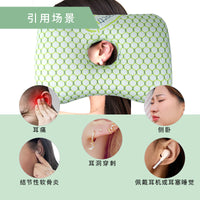 Single-Hole Ear Pillow with Bamboo Fiber Cover for Adults