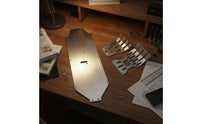 3 Pieces RC Car Guard Kit Machined RC Chassis Guard Set Chassis Plate with Mounting Holes Brushed Protector Metal