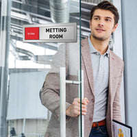 Acrylic Sliding Status Sign for Office and Meeting Rooms
