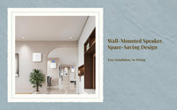 Wall mount speaker amplifier
