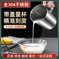 304 Stainless Steel Measuring Cup 1000ml with Scale for Baking Kitchen