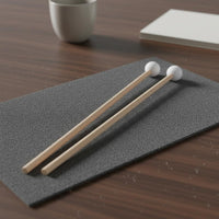 2 Pieces Marimba Mallets Wooden Handle Hard Head Mallets Keyboard Instrument Mallet Sleek Finish Percussion Stick Balanced Tone