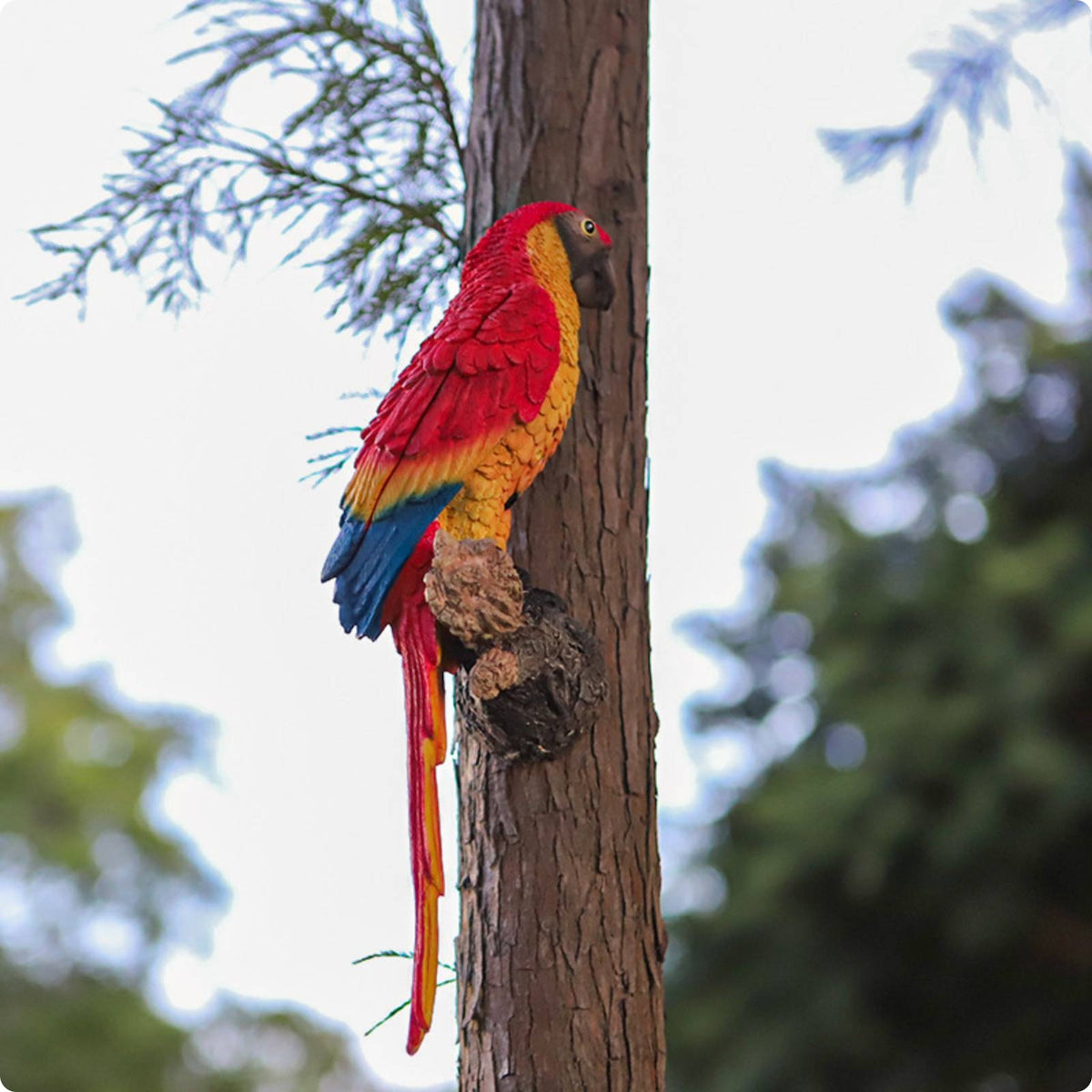 Sound Activated Parrot Easy to Hang Outdoor Decoration Long-Lasting for Garden
