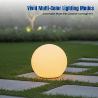 Colorful Sphere Lawn Light, Outdoor Creative Globe Lamp, Decorative, Remote Control, Rechargeable, IP65 Waterproof, for Courtyard, Plaza, Showcase, Stage