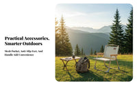 Folding Armchair Foldable Design Camping Chair Long-Lasting Frame for Picnic