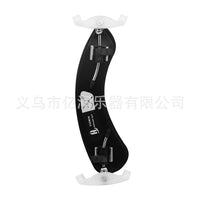 Violin Shoulder Rest with Pad, 4/4-4/3 and 1/2-1/4 Sizes, Black and White