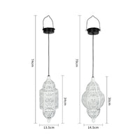Solar Lantern with Hanging Loop Classic Solar Lantern Rechargeable for Courtyard
