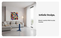 Colorful Round Pedestal Table Sturdy Sturdy Home Furnishing Easy to Assemble