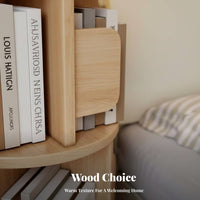 Revolving Book Revolving Book Organizer with Drawer 360° Rotating Design