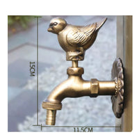 Creature Garden Faucet Freeze-Resistant Vintage Design Water Spigot Wall Mounted