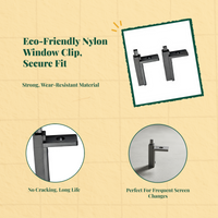 pane Decoration, Removable Aluminum Alloy 7-Shaped Buckle, Plastic Corner Connector, DIY Home Office