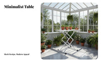 Height-Adjustable Utility Table Foldable Design Portable Furnishing for Students