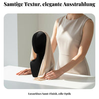 Velvet Mannequin Head with Shoulders Multi-Purpose Mannequin Head Stand