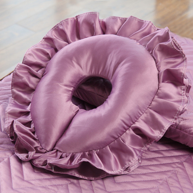 U-Shaped Massage Pillow for Spa & Salon, Removable Washable Face & Foot Rest Cushion