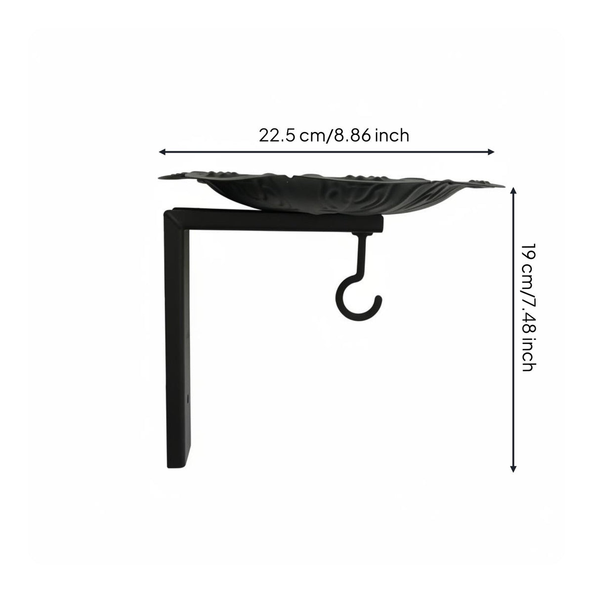 Hanging Bird Feeder Wrought Iron Metal Bird Feeder Weather-Resistant for Patio