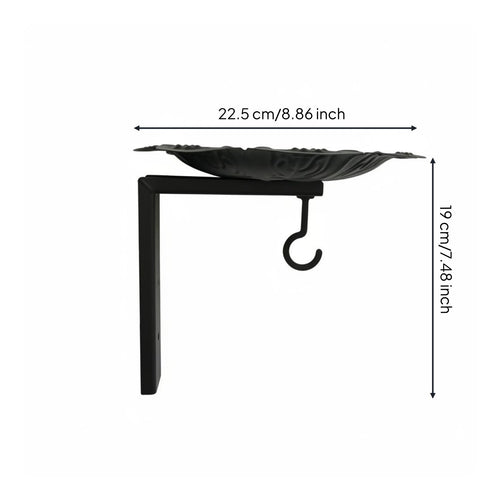 Hanging Bird Feeder Wrought Iron Metal Bird Feeder Weather-Resistant for Patio