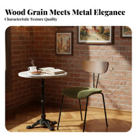 Upholstered Side Chair Comfortable Cushion Channeled Seat Side Chair for Bedroom