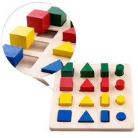 Montessori Sensory Geometric Math Educational Toy Set for Toddlers 1-3 Years