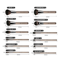 Professional Makeup Brush Set - Foundation, Powder, Contour, Highlight, Eyeshadow & Blending Brushes