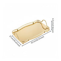Atmosphere Shape Tray Food Grade Mirror Tray Easy to Clean Accessory for Table Display