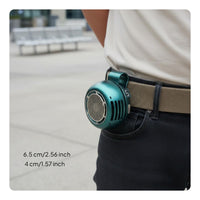 Lightweight Portable Waist Fan Hands-Unrestricted Small Attachable Fan 360° Rotatable Brushless Engine for Outdoor, Travel