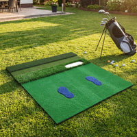 Chipping Practice Mat 120x150cm, Driving Range Mat for Home Backyard Garage, Portable EVA Putting Hitting Mat for Outdoor Indoor
