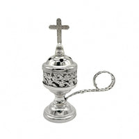 Metal Scent Dish Domed Top Lidded Scent Dish Botanical Design Decor for Indoor Use