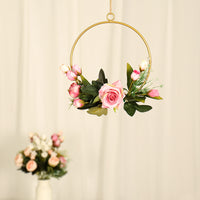 Artificial Floral Wreath Wall Hanging for Weddings and Home Decor