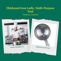 Iron long handle ladle, rustproof