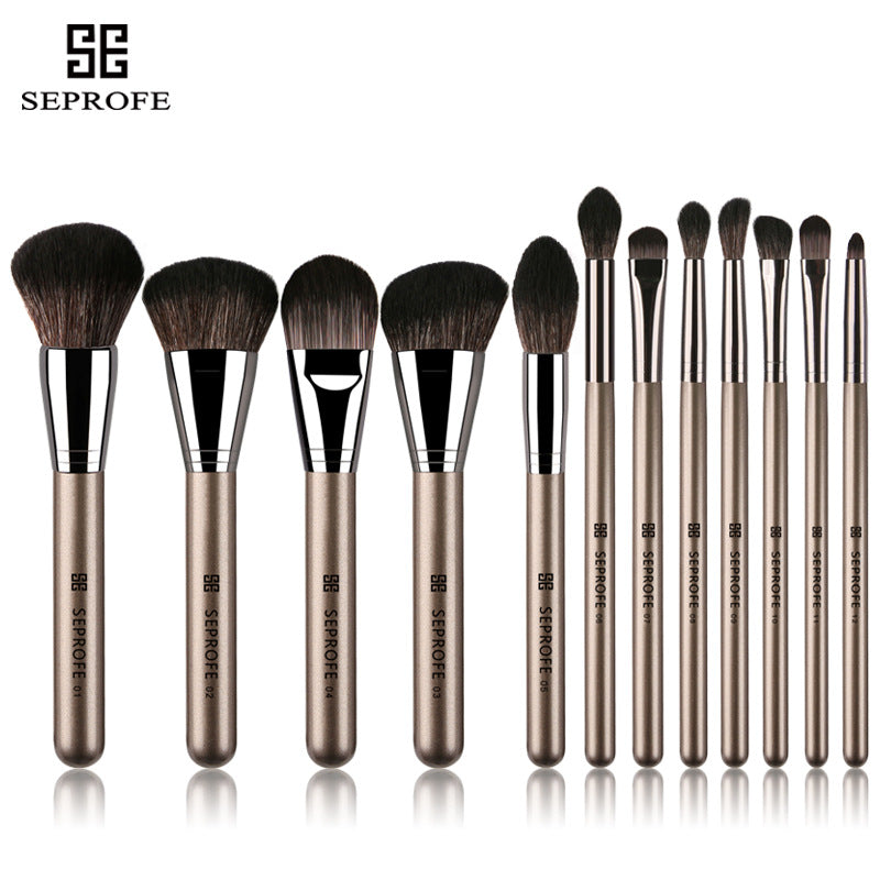 Professional Makeup Brush Set - Foundation, Powder, Contour, Highlight, Eyeshadow & Blending Brushes