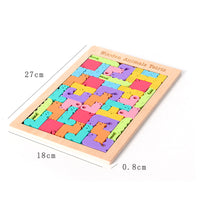 Wooden Brain Teaser Puzzle Set for Kids and Adults, Educational Intelligence Toy