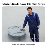 Sturdy Construction Marine Manhole Cover Heavy Duty Ship Inspection Port Cover Boat Deck Entry Plate for Shipyard Workers, Maintenance Crew, DIY Enthusiasts, Ships, Shipyards, Tanks