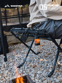 Adjustable Height Folding Stool for Fishing and Travel