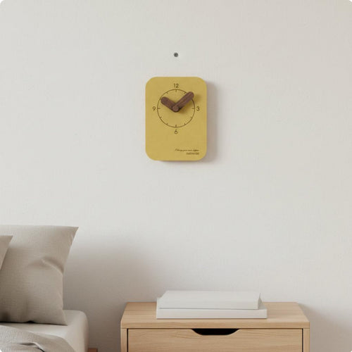 Minimalist Desk Clock Environmentally Conscious Material Silent Table Clock
