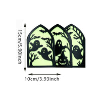 Halloween Wooden Sign Foldable Folding Tabletop Display for Bookshelf, Mantel