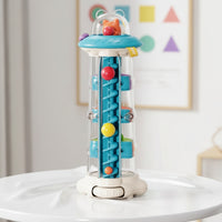 Activity Center with Internal Track Travel-Friendly Toddler Activity Tracker Toy Portable Compact for Toddlers, Home