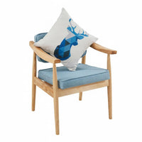 Upholstered Booth and Table Set Nordic Design Cafe Furniture Vintage Design Deep Cushia Singled Seat for Interior Designers