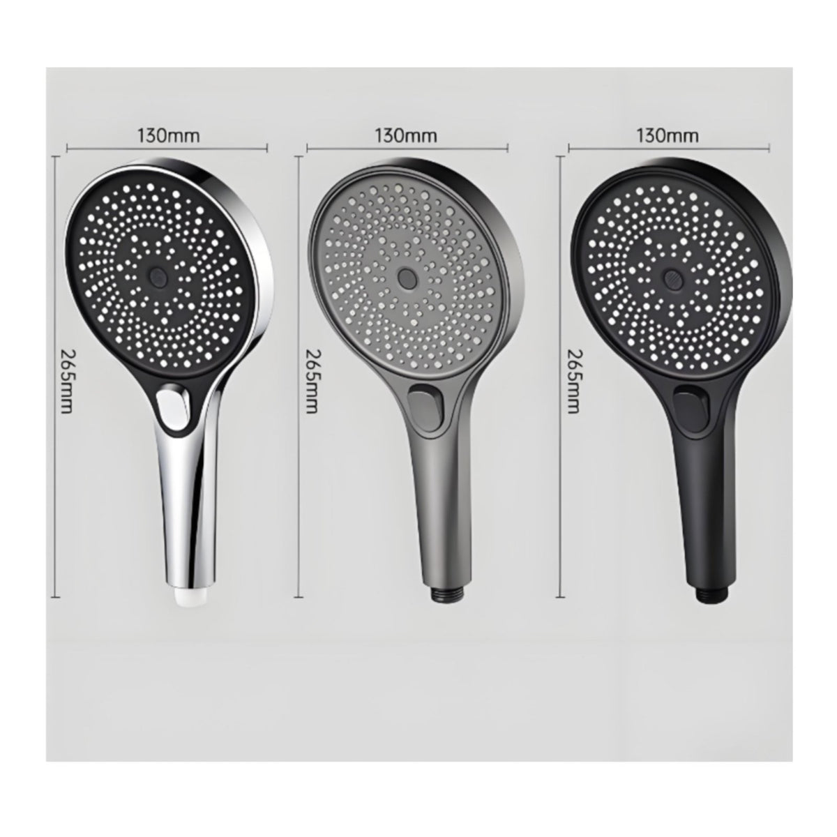 High Pressure Shower Head Set Multiple Spray Modes Bathroom Fixture
