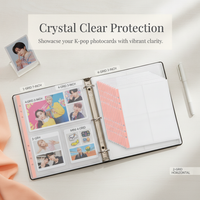 LOVELY A5 6-Hole Photocard Album Pages for K-Pop Photocards and Instant Photos