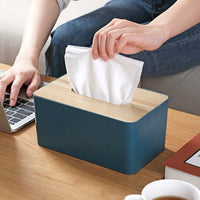 Tissue Box Holder for Bathroom Decor and Home Office, Rectangular Tissue Boxes with a Solid Base, Purple Red Napkin Dispenser, 16x12x9cm Plastic