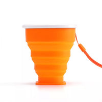Food-Grade Silicone Collapsible Travel Mug - Heat Resistant & Unbreakable Outdoor Sports Water Bottle