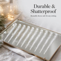 Realistic Icicle Christmas Tree Ornaments and Scene Props