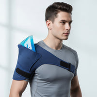 Adjustable Shoulder Brace Compression Shoulder Brace with Strap Enveloping for Recovering Patients, Athletes, Recovery, Workouts