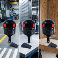 Comfortable Hand-Held Metal-Joining Guard Lightweight Metal-Joining Guard with Glass Lens Compact Anti for Welders, Garage