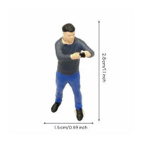 Mini Man Taking Photo Display Decoration Hand Painted Resin Figure