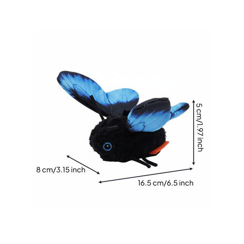 Automatic Butterfly Feline Toy Elastic Rope Butterfly Feline Toy Fluttering